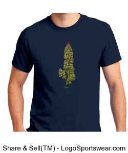 Merry Dankmas Mens/Womens Navy T-shirt Design Zoom